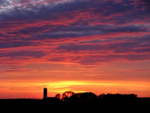 Iowa - sunset 2010
